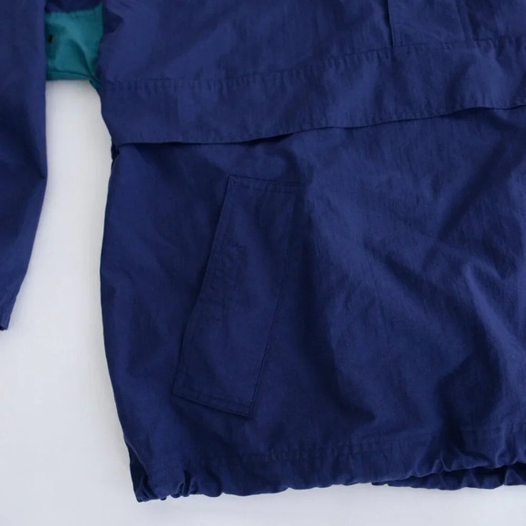 VTG 90S Gear For Sports Navy Green Half Zip Pullover Nautical Windbreaker Jacket - Picture 6 of 10